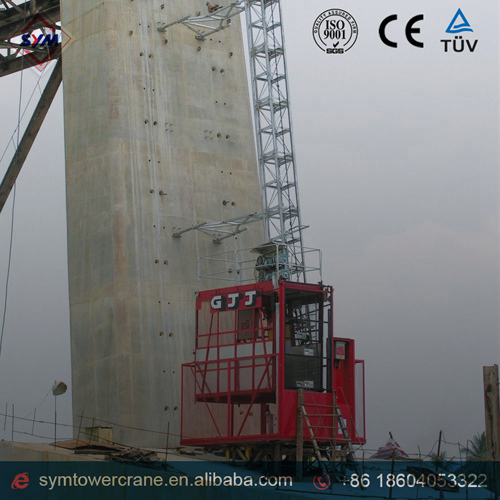 Китайский мачтовый грузопассажирский подъемник SCD200/200