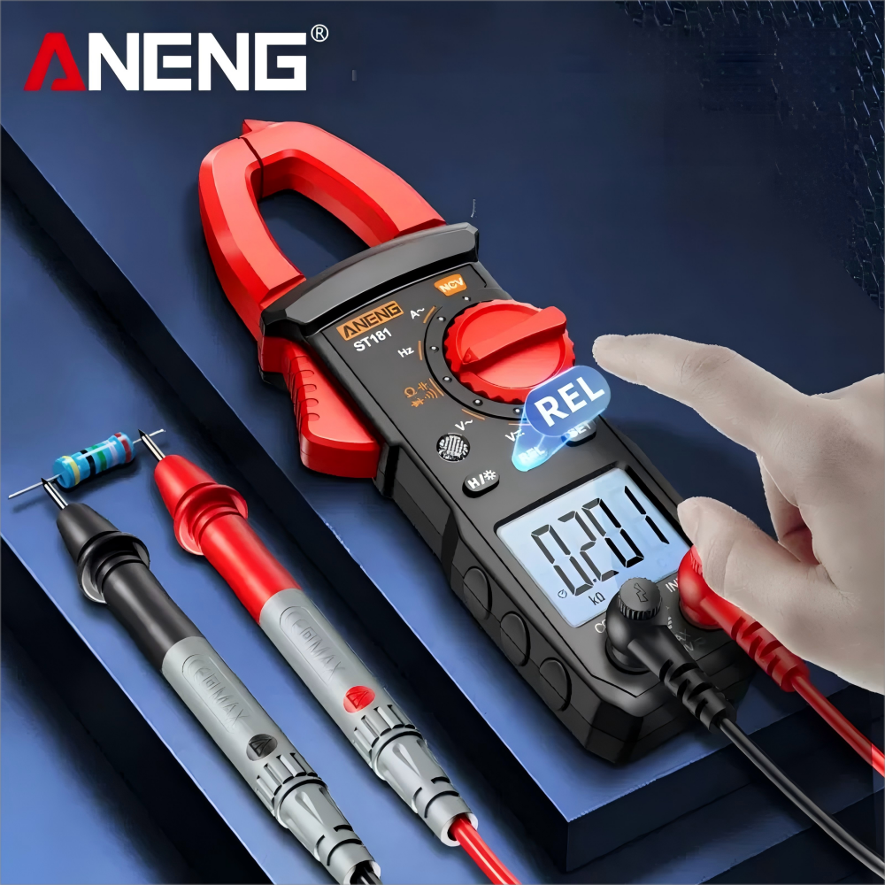 Aneng PN200 Цифровой зажим MELTIMER MULTIMETER AMMETER 4000 CONTS DC/AC 600A ТЕКА TECARTAGE CAR CAR HZ емкость NCV Тест OHM