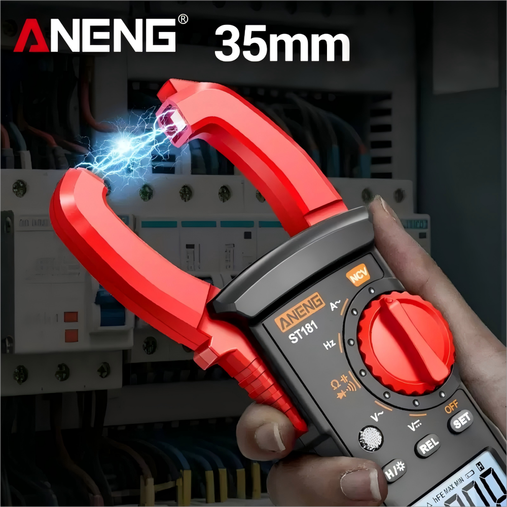 Aneng PN200 Цифровой зажим MELTIMER MULTIMETER AMMETER 4000 CONTS DC/AC 600A ТЕКА TECARTAGE CAR CAR HZ емкость NCV Тест OHM
